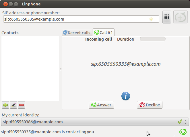 6505550335 incoming call uncon