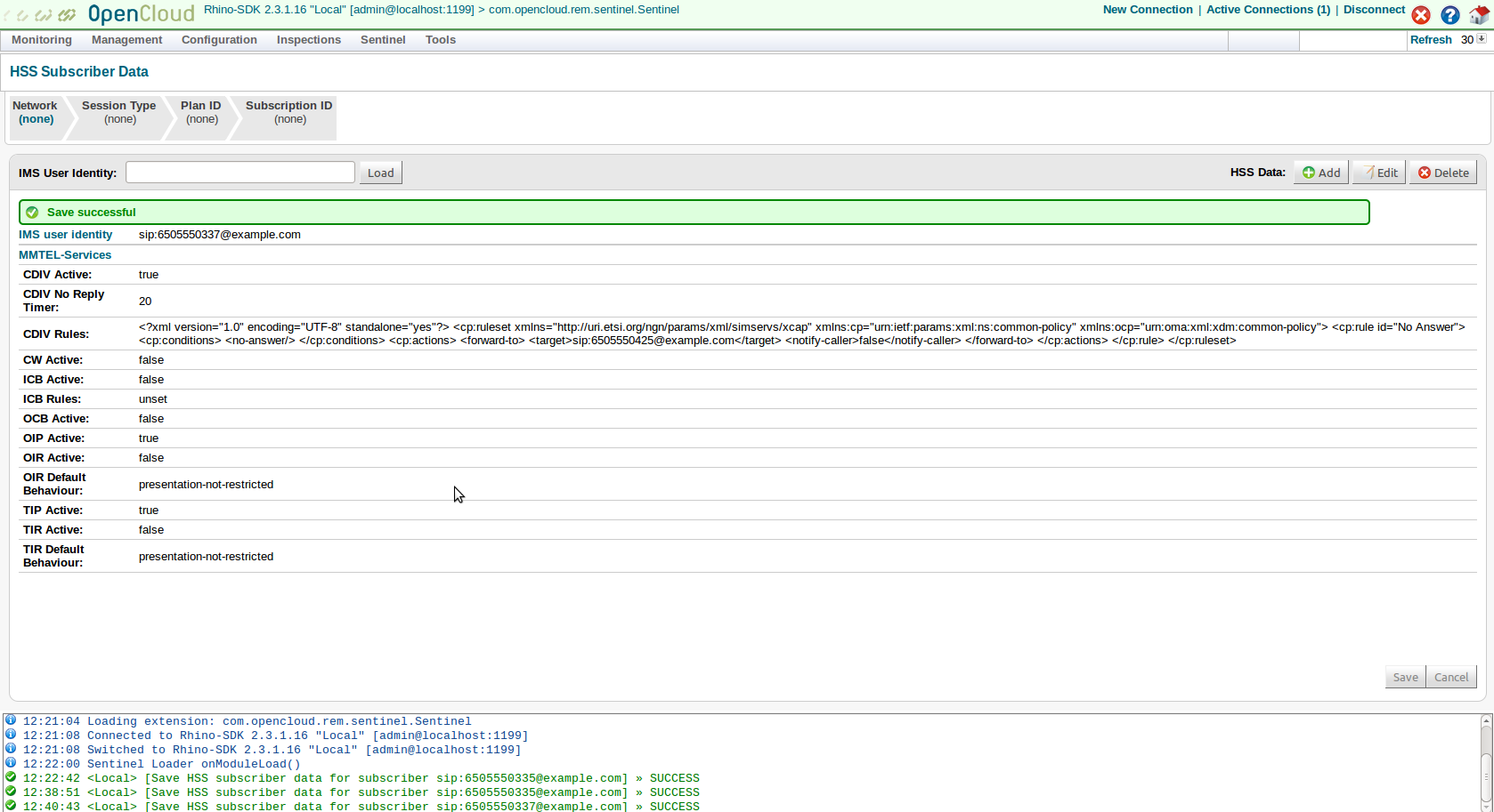 6505550337 set cdiv true