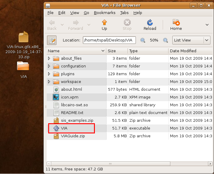 ExtractedFolderAndExecutable
