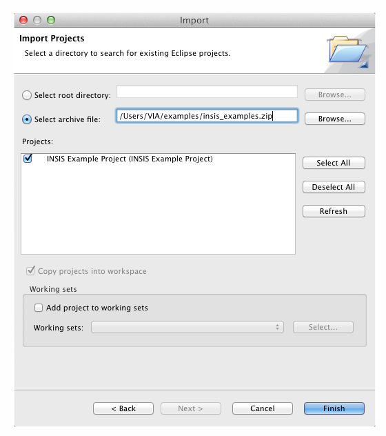 ImportProjectArchive